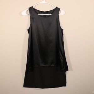 Theory Dress Black Silk Overlay Sz 2